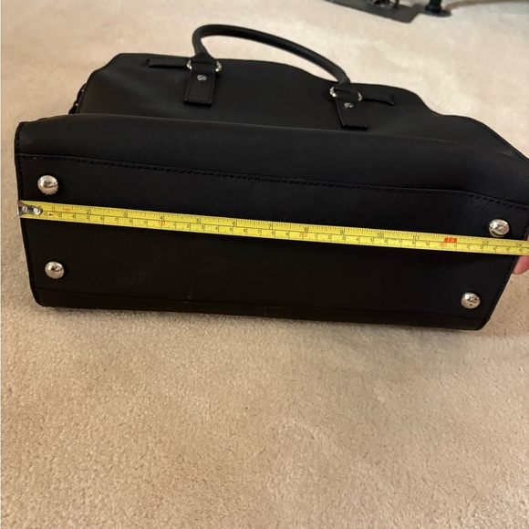 Michael Kors Black Hamilton Satchel with Silver Accents - Picture 5 of 11